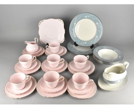 A Part Tuscan Pink Tea Set Together with a Part Royal Doulton Reflections Dinner Service (Condition Issues) 