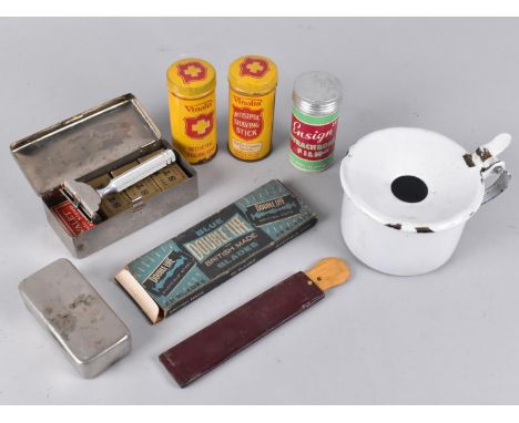 A Collection of Various Vintage Shaving Ephemera 