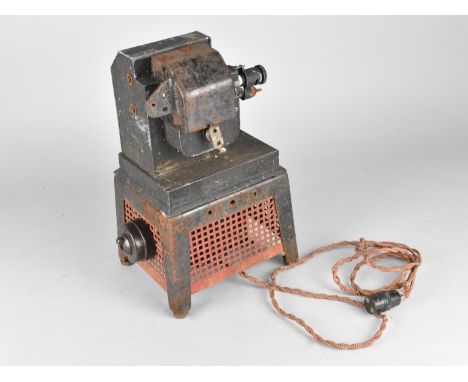 A Vintage Hunter All Mains Hand Driven Model 9.5mm Cine Projector, incomplete and in need of attention. 