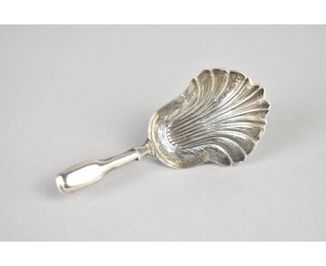 A Victorian Silver Caddy Spoon by Hilliard &amp; Thomason, with Shell Shaped Bowl, Birmingham Hallmark, 8cm 