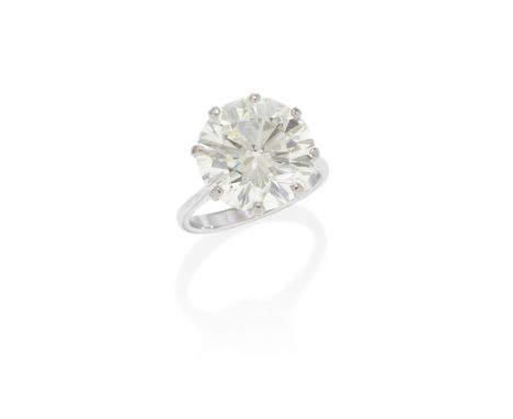 DIAMOND SINGLE-STONE RINGThe old brilliant-cut diamond, weighing 8.73 carats, ring size J½This lot is subject to the followin