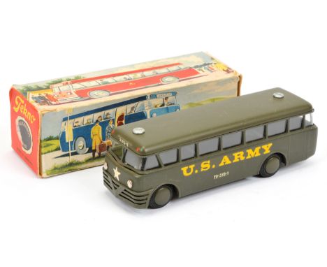 Tekno&nbsp; "US Army" Coach - drab green including flat hubs with windows - Excellent Plus in a Good carded box with detailed