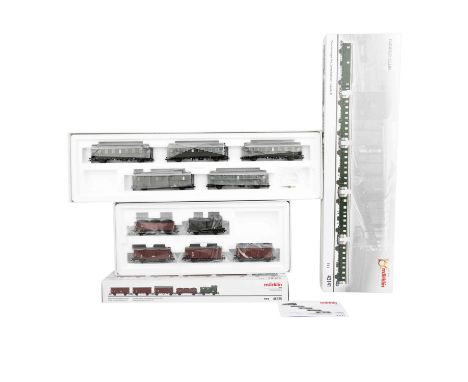 MÄRKLIN 2-tlg Konvolut 'Insider' Wagen-Sets, Spur H0, darunter das Personenwagen-Set 'Donnerbüchsen' 43141 und das Güterwagen