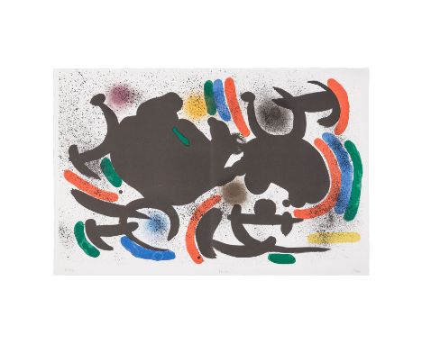 MIRÓ, JOAN (1893-1983), Originallithographie VII aus "Lithograph I", 1972, Farblithographie, Nr. 8 aus der auf 150 Exemplare 