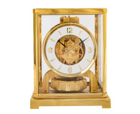 JAEGER-LECOULTRE, Tischuhr „Atmos Classic V“, Vergoldetes Messing, Seriennummer 547511, Caliber 526-5, allseitig verglastes, 