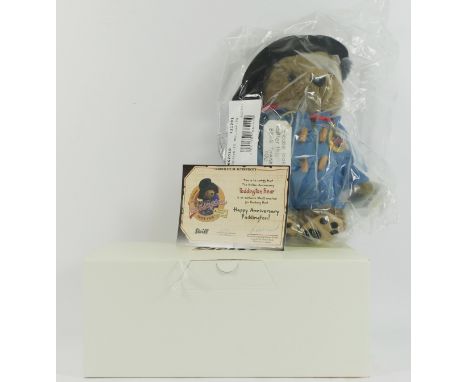 Steiff, Golden Anniversary, Paddington Bear, serial number 03320, with certificate personally signed by Karen Jankel, daughte