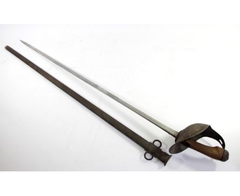 Early 20th century 08 pattern cavalry sword, the blade with Enfield mark and Ordnance arrow with composition grip, blade leng