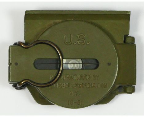 A U.S. Army filed compass by The Lionel Corporation, N.Y., 10-51. 
