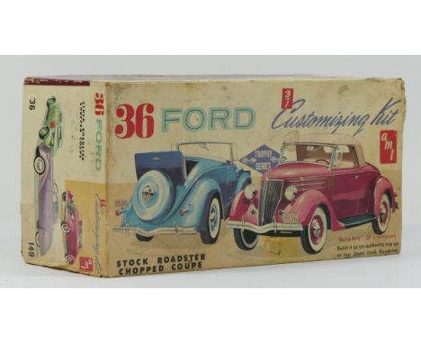 A AMT Trophy Series model kit, 36 ford 3 in 1 customising kit, original box and manual 