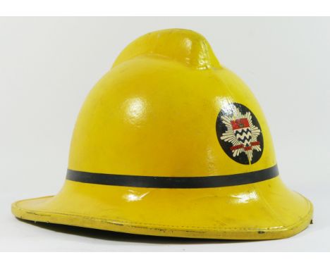 A London Fire Brigade helmet, made by Cromwell, size medium.
