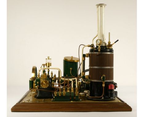 A well constructed gas fired York Bolton Mill Engine Plant by Vision Engineering, Serial No.00350, the single cylinder engine