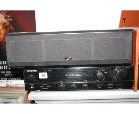 A PIONEER A-227 INTERGRATED STERO AMPLIFIER, and a Gale Centre 20 Speaker