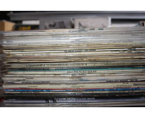 A COLLECTION CONTAINING APPROXIMATELY FIFTY LP'S AND 12' SINGLES, of 50's &amp; 60's artists, including Bill Haley, Buddy Hol
