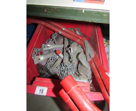 A metal escape ladder.