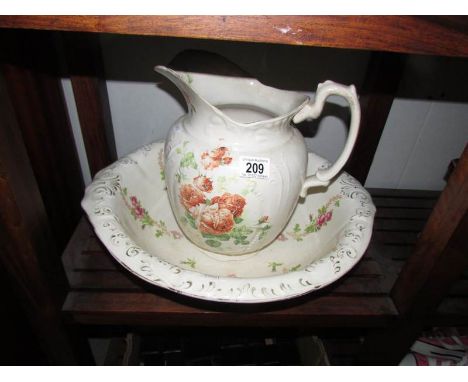 A jug and basin set,