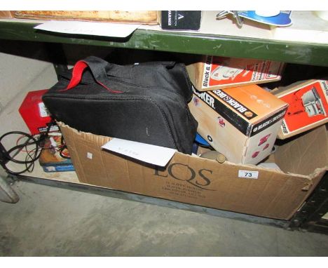 A box of tools etc.,