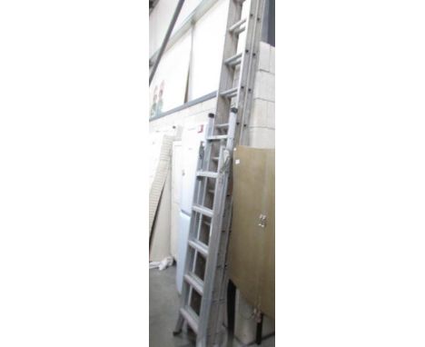 An aluminium ladder and step ladder.