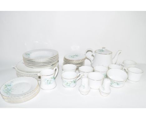 ROYAL STAFFORD CHINA PART TEA SET COMPRISING TEA POT, MILK JUG, SUGAR BOWL, CUPS AND SAUCERS AND SIDE PLATES ETC