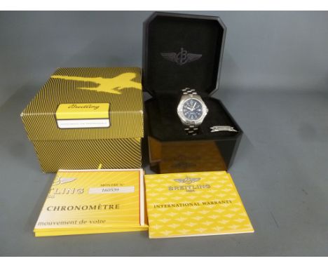 A Gentleman's Breitling Colt Ocean stainless steel quartz wristwatch, the round dial with Arabic numerals with date counter, 