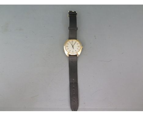 Jaeger LeCoultre Master quartz gentleman's wristwatch with baton markers and calendar - not working, in need of a service or 
