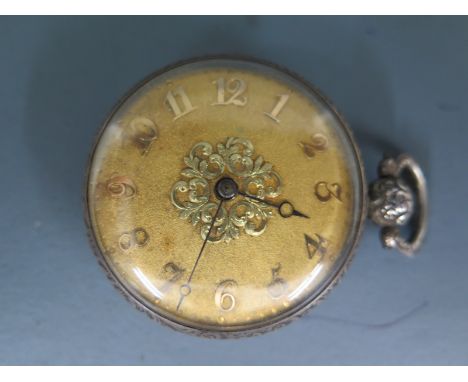 A Jas McCabe small fusee lever pocket watych within a silver hallmarked case, London 1832/33 the movement engraved Jas McCabe