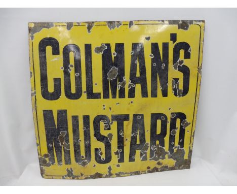 A large Colman's Mustard enamel sign, 38 x 36". 
