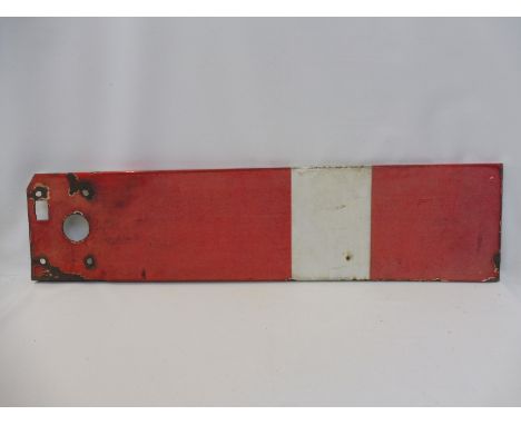 A Bristish Railways/GWR enamel double sided semiphor home signal arm. 
