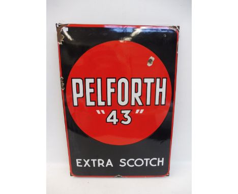 A Paleforth '43' Extra Scotch rectangular enamel sign, 19 x 27".