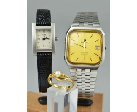 A MISCELLANEOUS LOT, to include a gent's Tissot Seastar Quartz watch in stainless steel fitted to a steel bracelet, together 