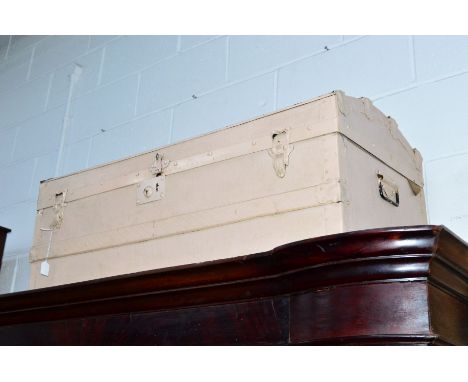 A PAINTED DOMED TOPPED TRUNK