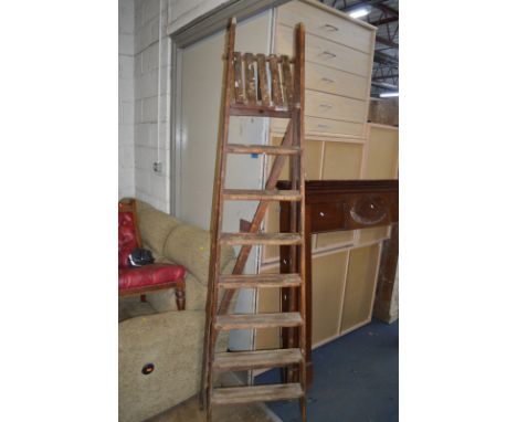 TALL WOODEN STEP LADDERS 