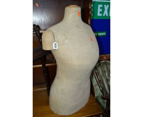 A 20TH CENTURY LADIES TORSO SHOP MANNEQUIN (no stand)