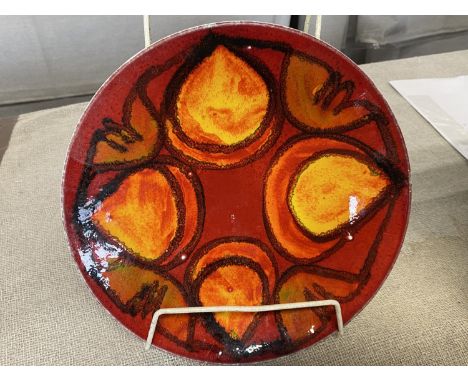 A Poole pottery shallow dish d26.5cm 
