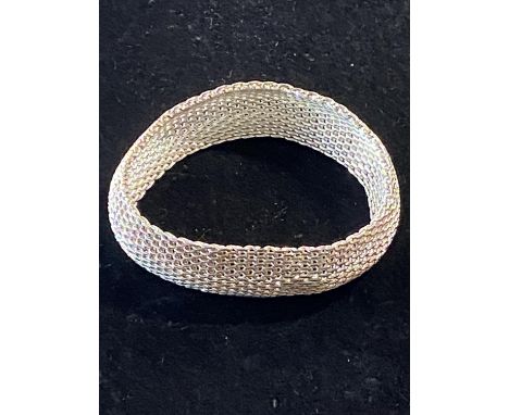 A stamped 925 silver bangle 