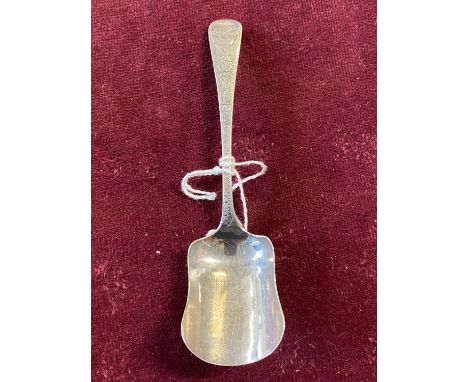 A Georgian silver caddy spoon 17g 