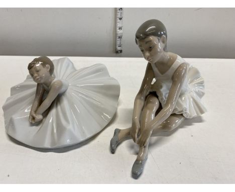 A pair of Nao ballerina figures 