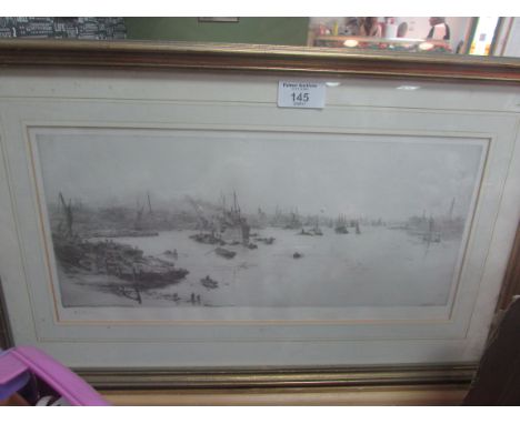 Framed limited edition print 51/950 signed 'Wyllie'