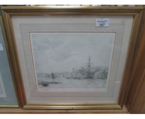 Framed limited edition print 61/950 signed 'Wyllie'