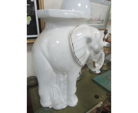 Ceramic elephant plant stand