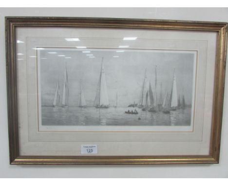 Framed limited edition print 54/950 signed 'Wyllie'