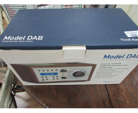 Boxed Tivoli audio model Dab table radio