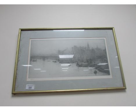 Framed print signed 'Wyllie'