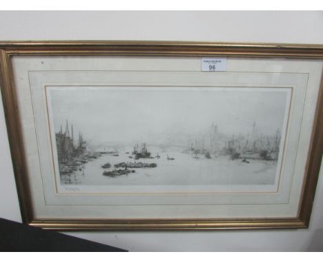 Framed limited edition print 51/950 signed 'Wyllie'