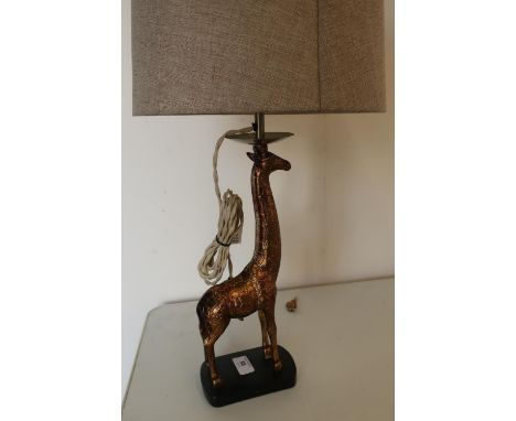 Modern composite table lamp in the form of a giraffe with shade (height 55cm) 