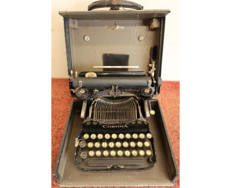 Cased Corona Typewriter No.3 
