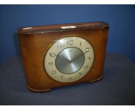 Mid 20th C walnut cased 'The Savings Clock' 