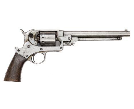 A 6 shot .44” Starr Arms Co SA Army percussion revolver,  number 47698 (32487 on cylinder), GWO & basically GC (slightly worn