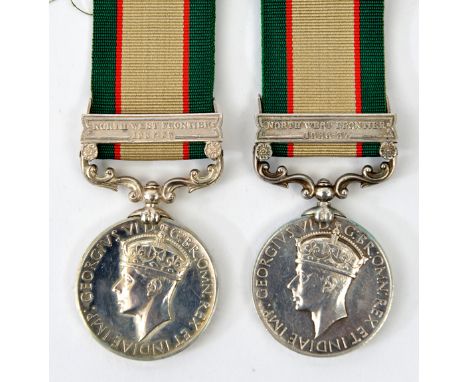 I.G.S. 1936, 1 clasp N.W. Front. 1936-37 (2218 Sepoy Basanta 1-14 Punjab R) VF; another,  1 clasp N.W. Front 1937-39 (8499 Se