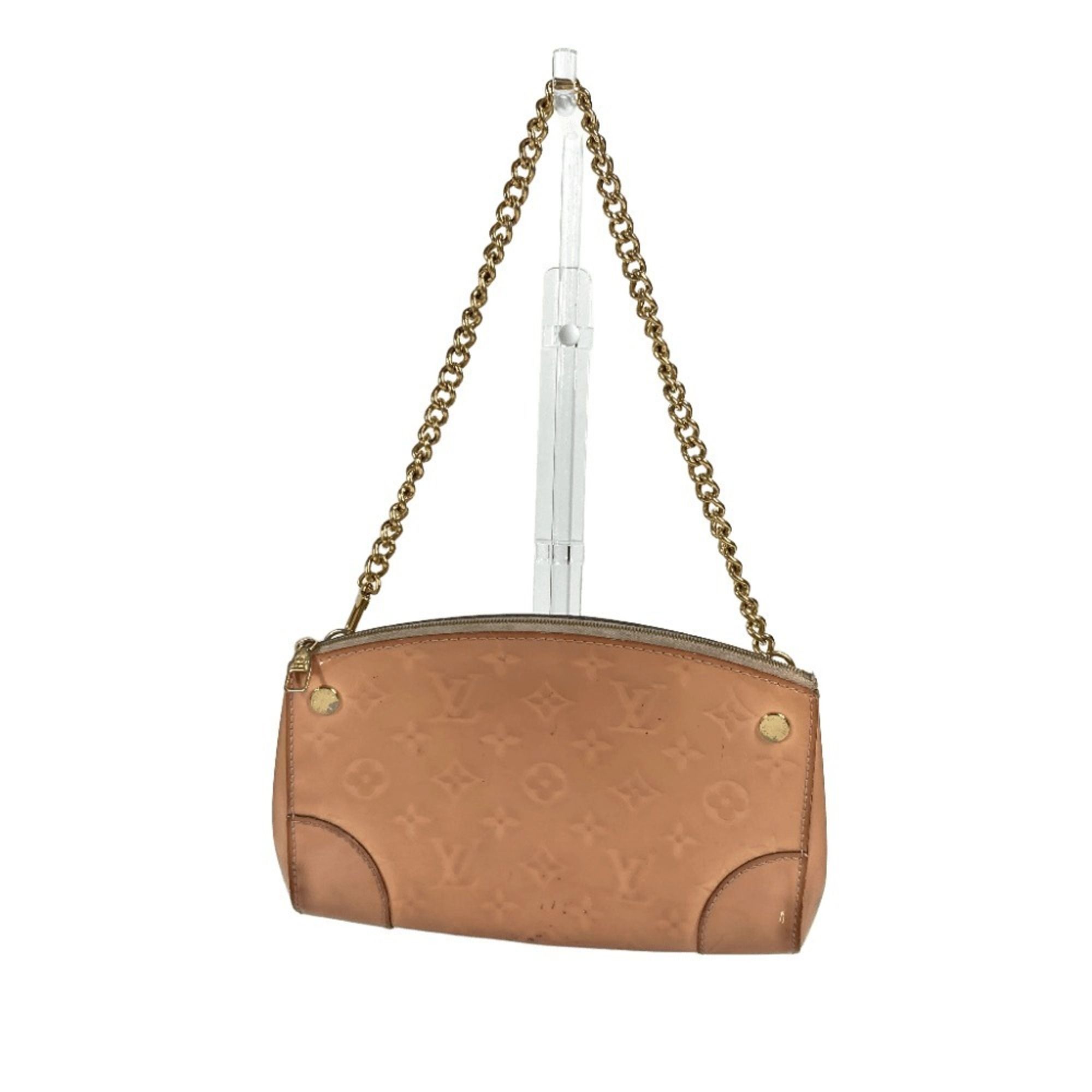 LOUIS VUITTON M50410 Monogram Vernis Santa Monica Bag Chain Handbag Shoulder Women's Rose Ballerine