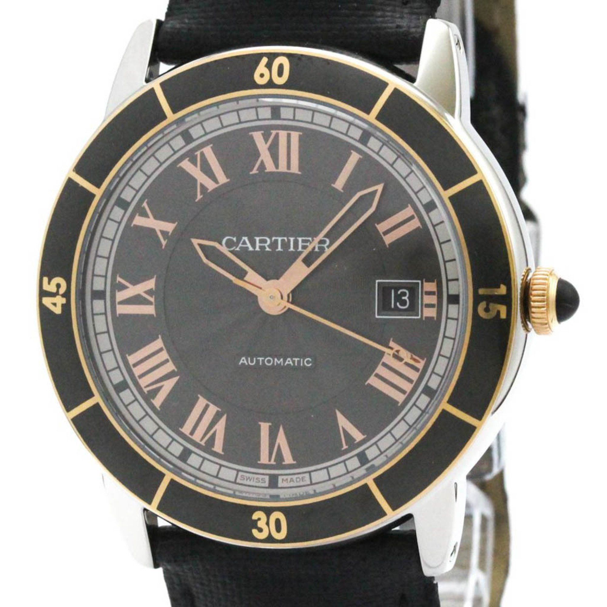 CARTIER Ronde Croisiere De Cartier Steel Automatic Mens Watch W2RN0005